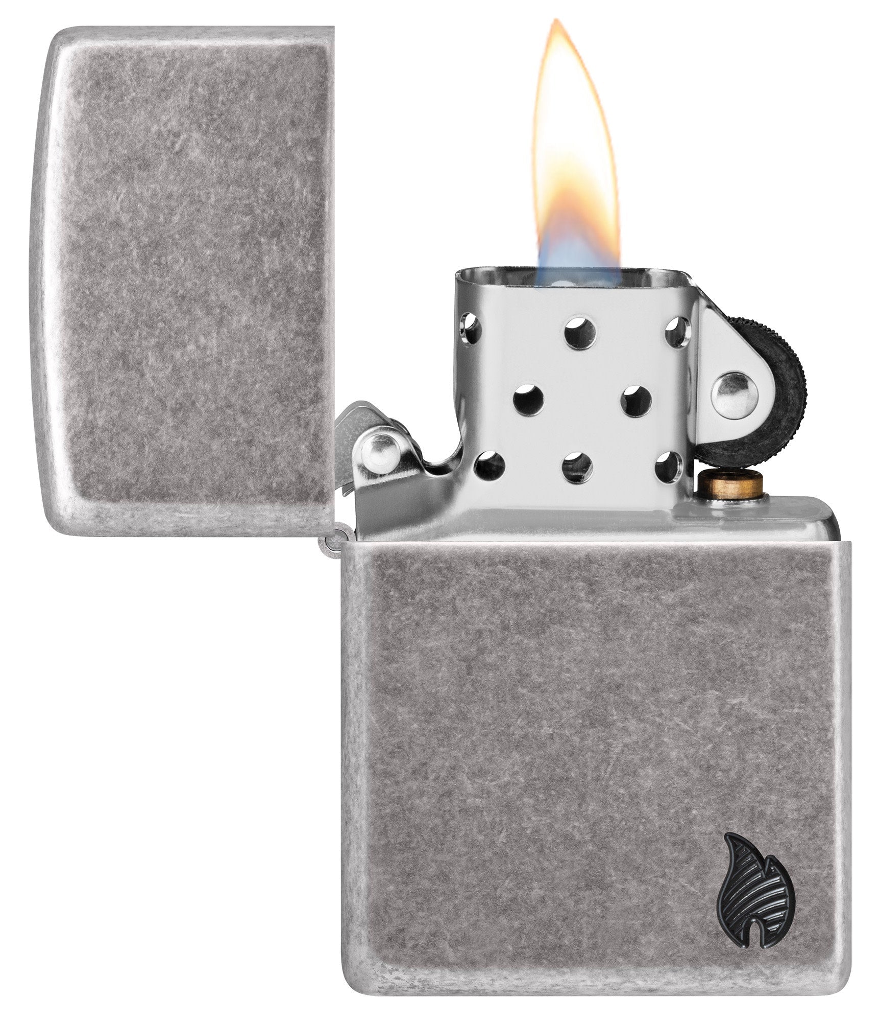 Zippo Armor® Series Flame Antique Silver Windproof Lighter