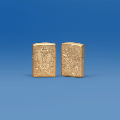 Zippo Mummy Design Armor® Tumbled Brass Windproof Lighter