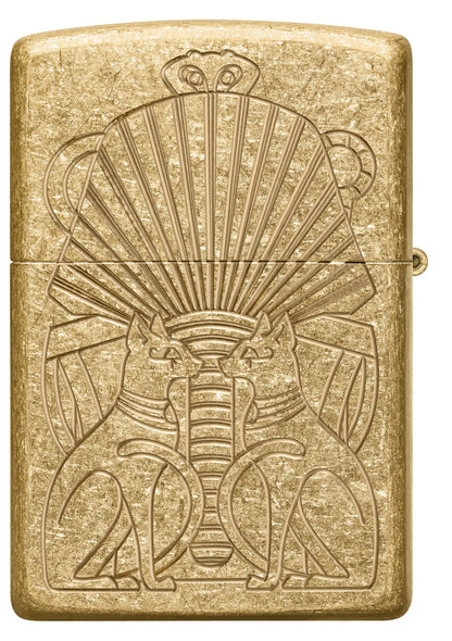 Zippo Mummy Design Armor® Tumbled Brass Windproof Lighter