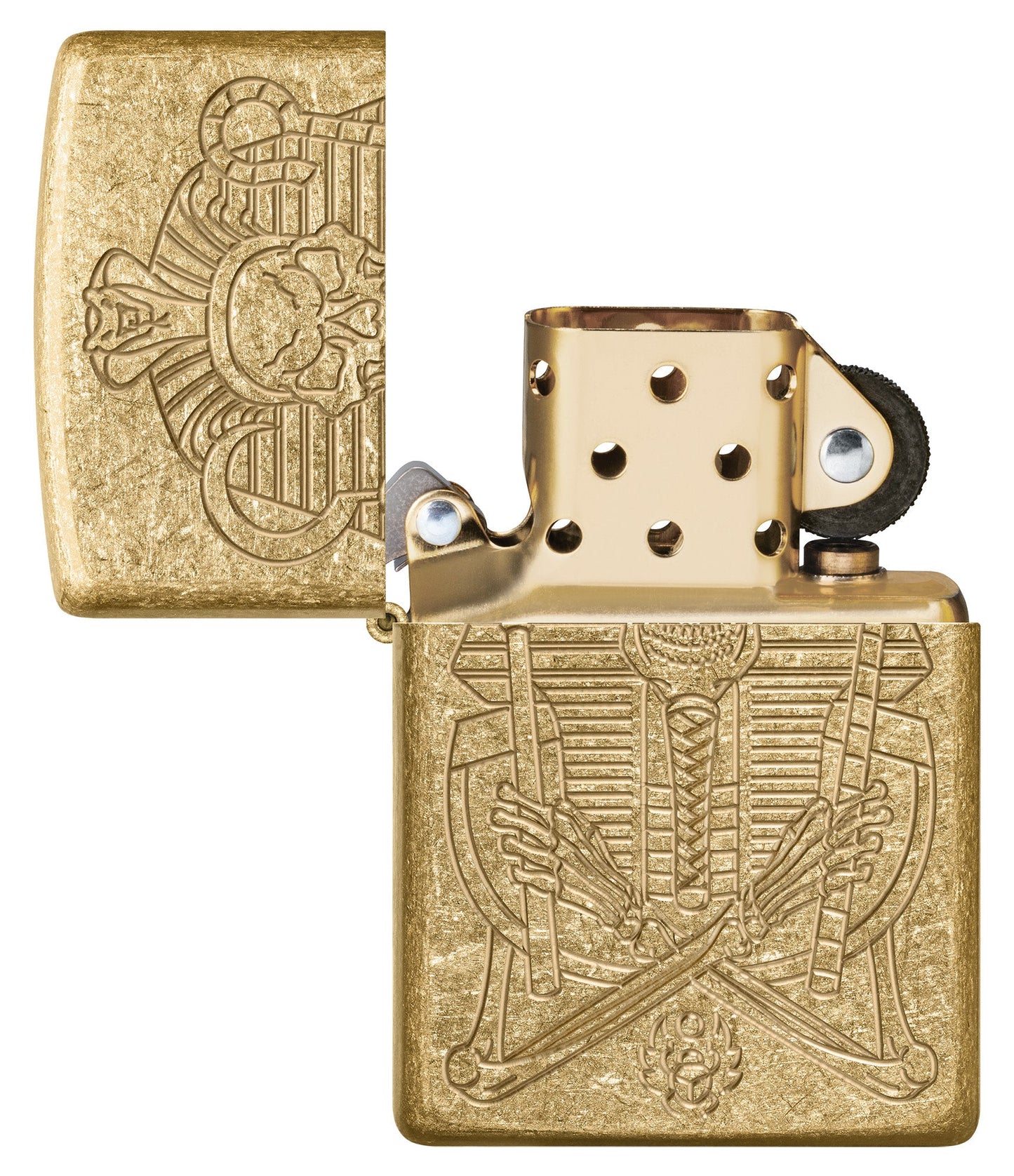 Zippo Mummy Design Armor® Tumbled Brass Windproof Lighter