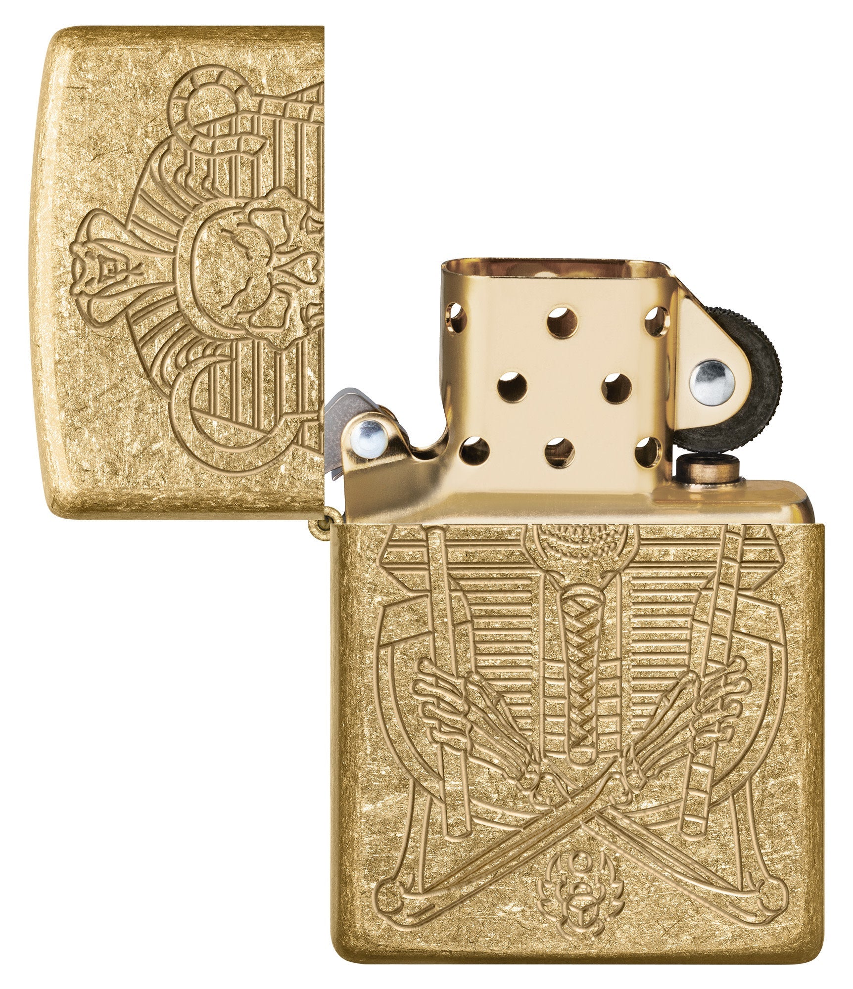 Zippo Mummy Design Armor® Tumbled Brass Windproof Lighter