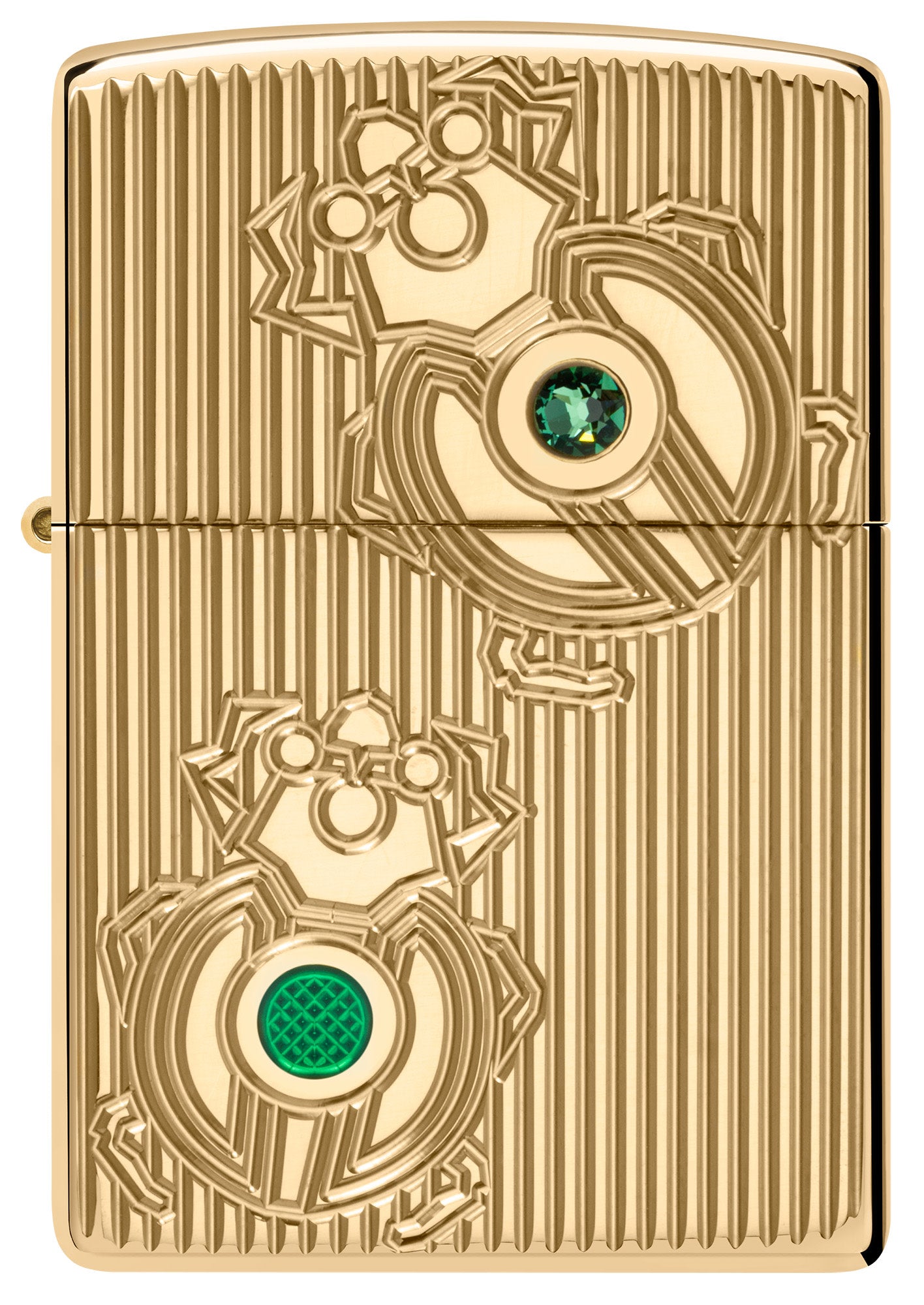 Zippo Bejeweled Beetle Design Armor® High Polish Brass Windproof Lighter