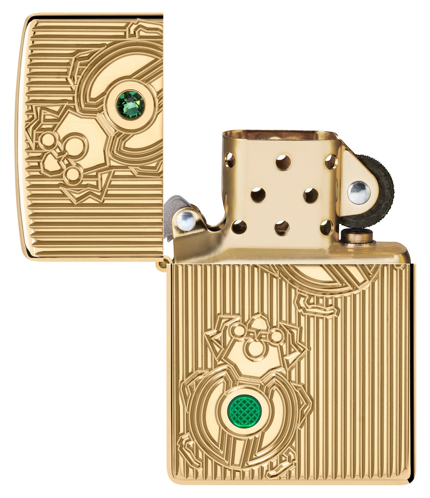 Zippo Bejeweled Beetle Design Armor® High Polish Brass Windproof Lighter