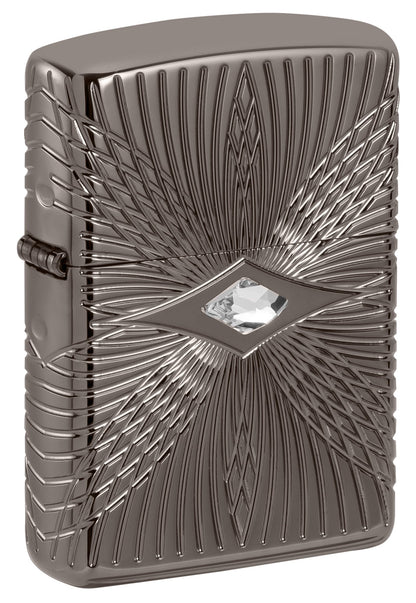 Zippo Pattern Armor Black Ice Windproof Lighter