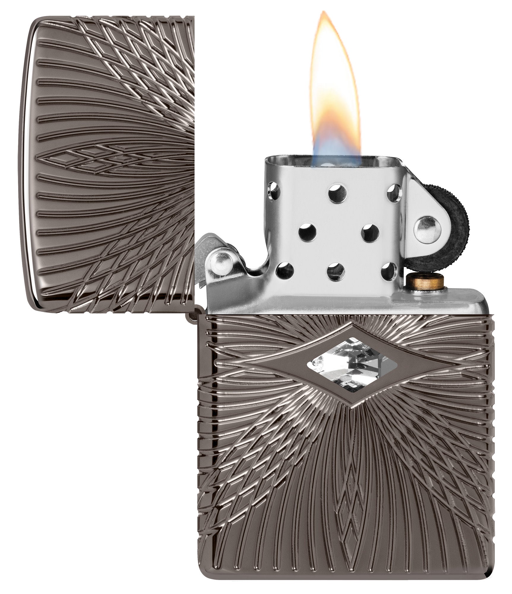 Zippo Pattern Armor Black Ice Windproof Lighter