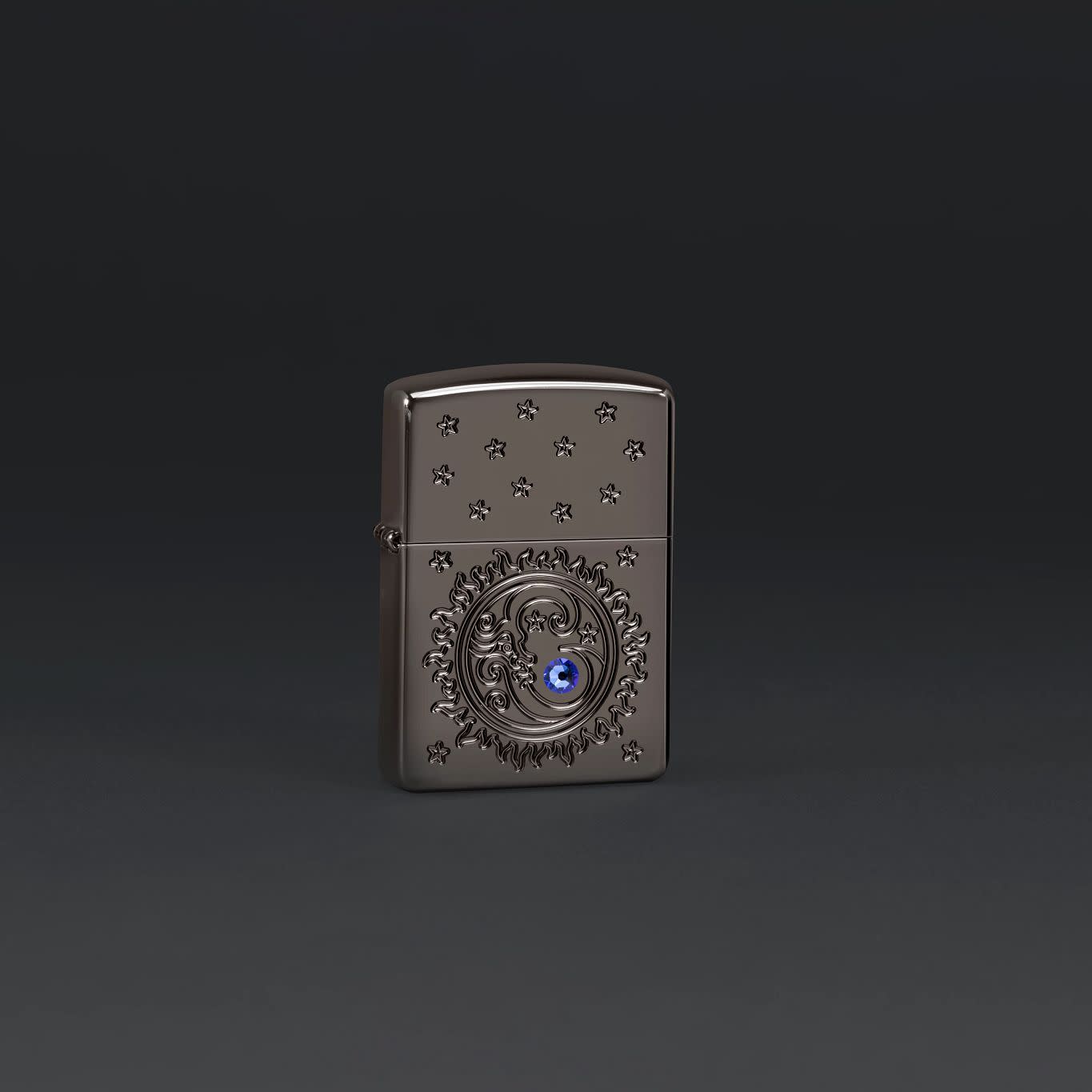 Zippo Ocean Crystal Black Ice® Windproof Lighter
