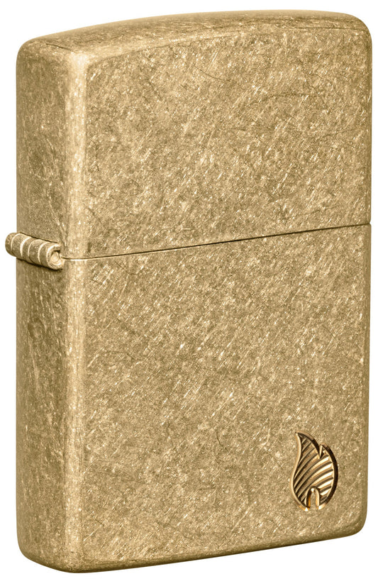 Zippo Armor® Series Flame Tumbled Brass Windproof Lighter