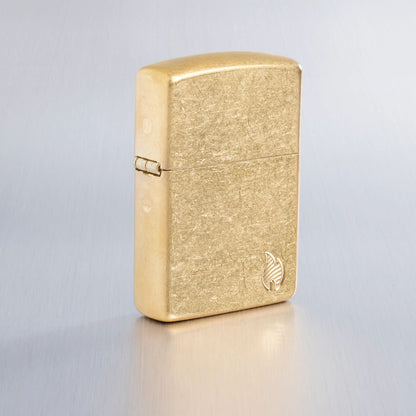 Zippo Armor® Series Flame Tumbled Brass Windproof Lighter