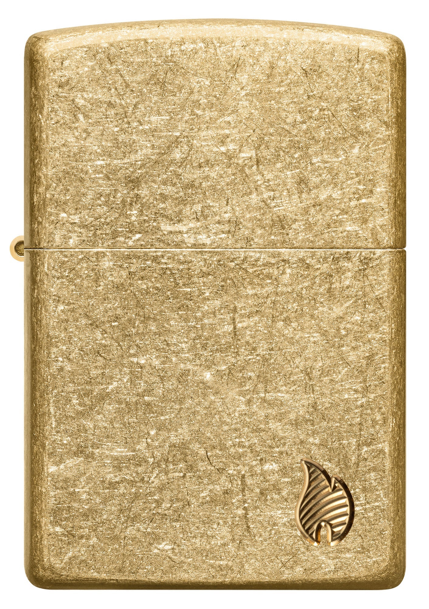 Zippo Armor® Series Flame Tumbled Brass Windproof Lighter