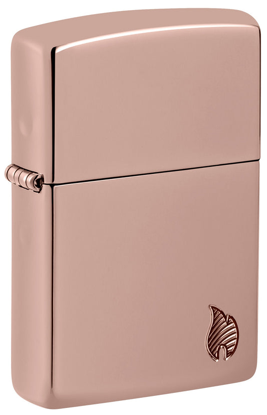 Zippo Armor® Series Flame High Polish Rose Gold Windproof Lighter