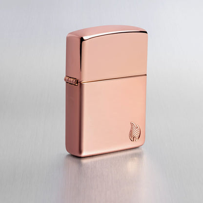 Zippo Armor® Series Flame High Polish Rose Gold Windproof Lighter