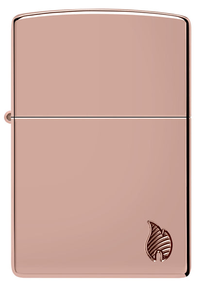Zippo Armor® Series Flame High Polish Rose Gold Windproof Lighter