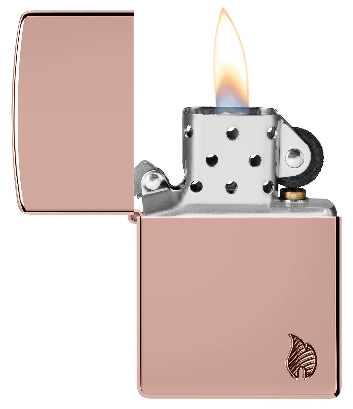 Zippo Armor® Series Flame High Polish Rose Gold Windproof Lighter