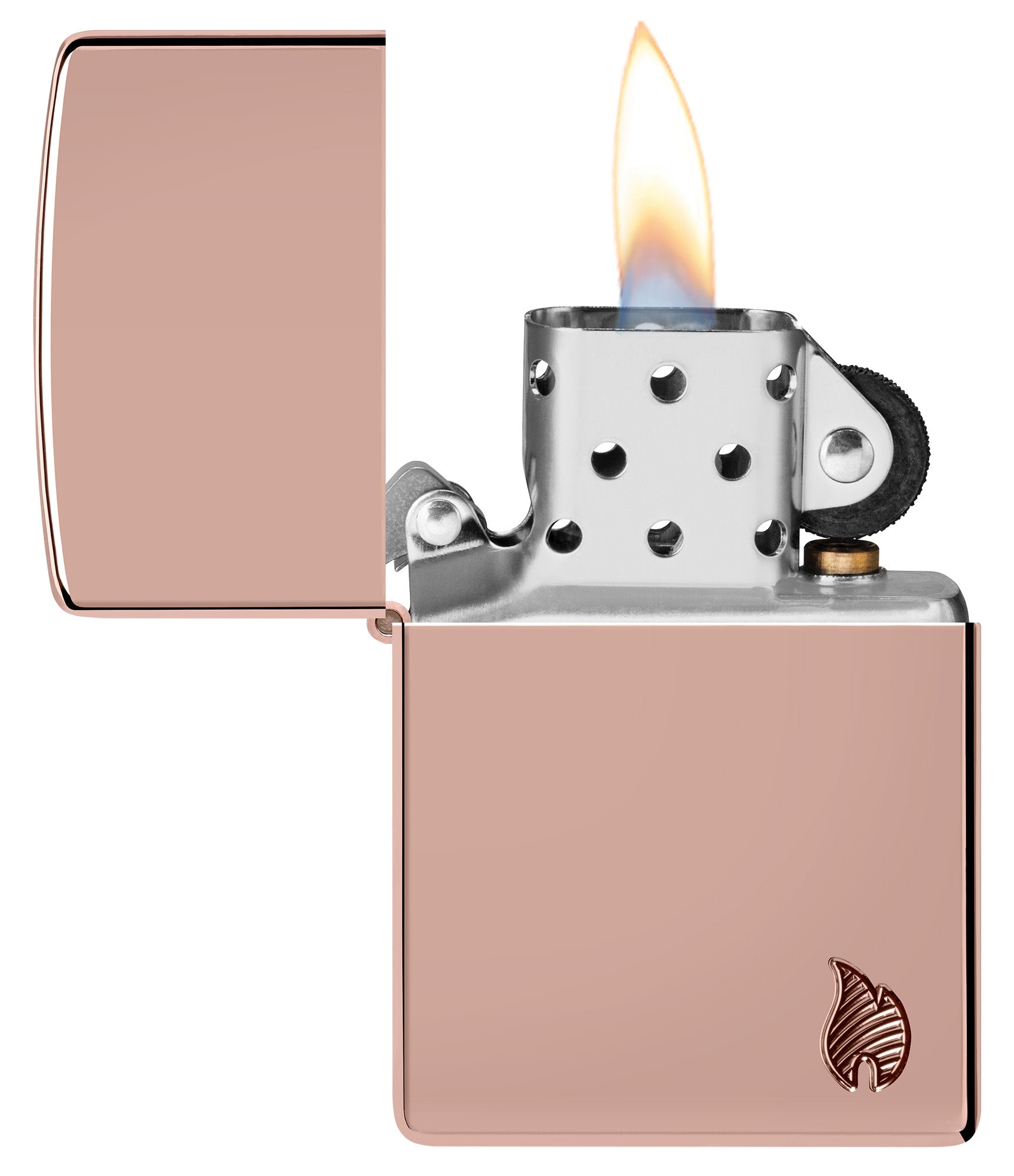 Zippo Armor® Series Flame High Polish Rose Gold Windproof Lighter