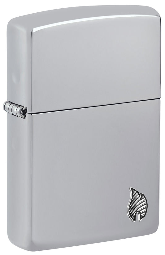 Zippo Armor® Series Flame High Polish Chrome Windproof Lighter
