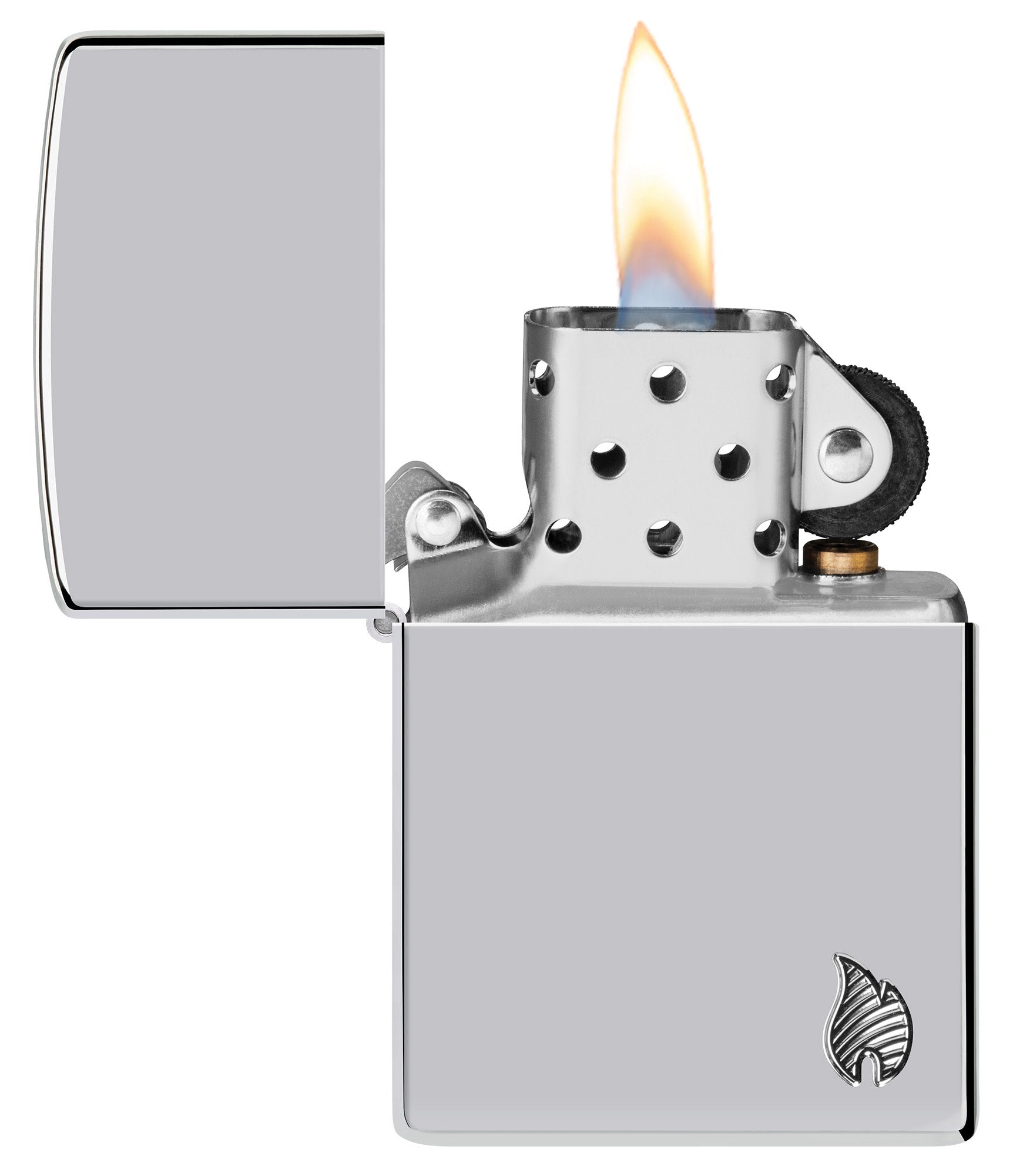Zippo Armor® Series Flame High Polish Chrome Windproof Lighter