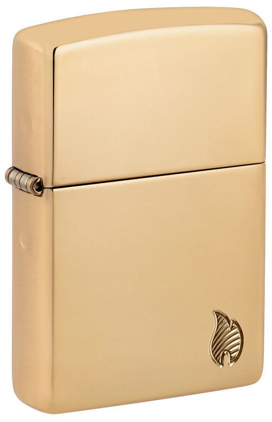 Zippo Armor® Series Flame High Polish Brass Windproof Lighter