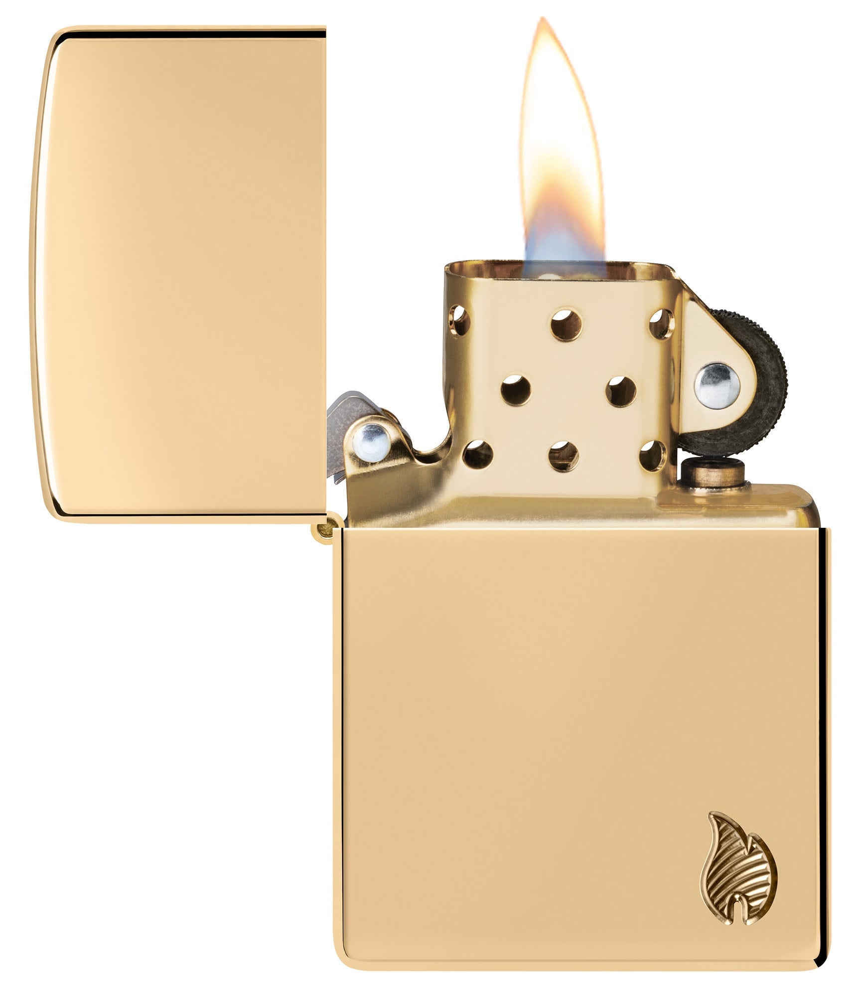 Zippo Armor® Series Flame High Polish Brass Windproof Lighter
