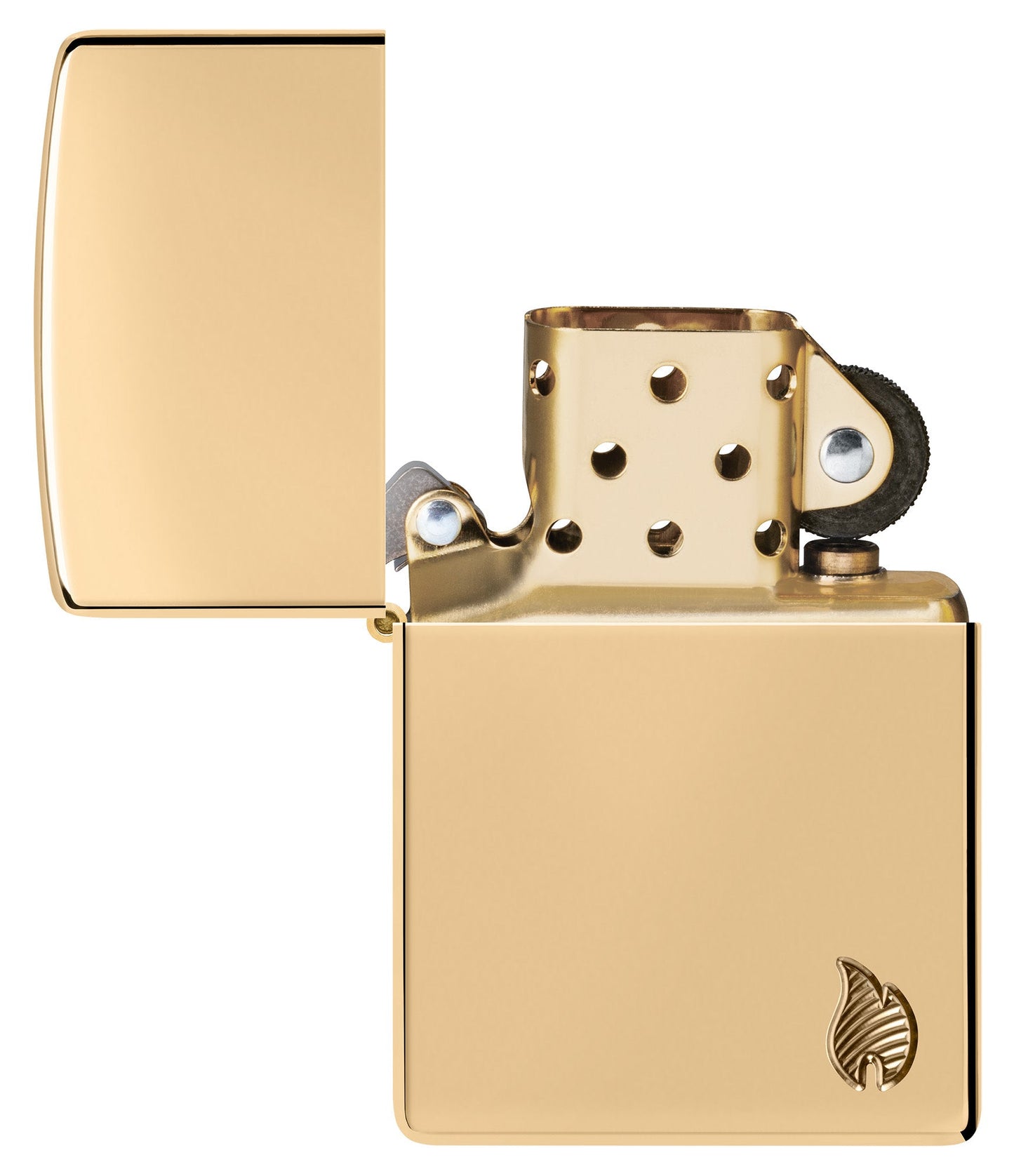 Zippo Armor® Series Flame High Polish Brass Windproof Lighter