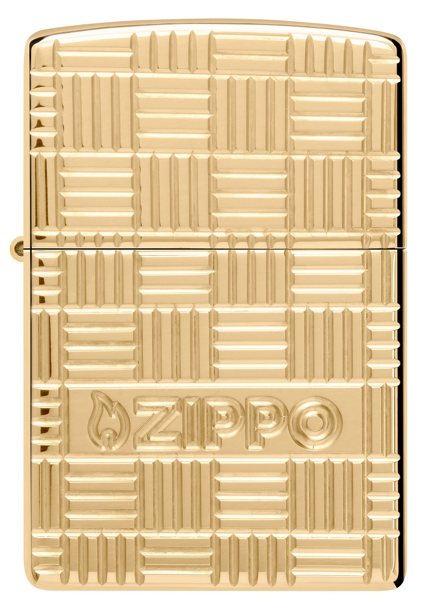 Zippo Deep Carve Design Armor® High Polish Brass Windproof Lighter