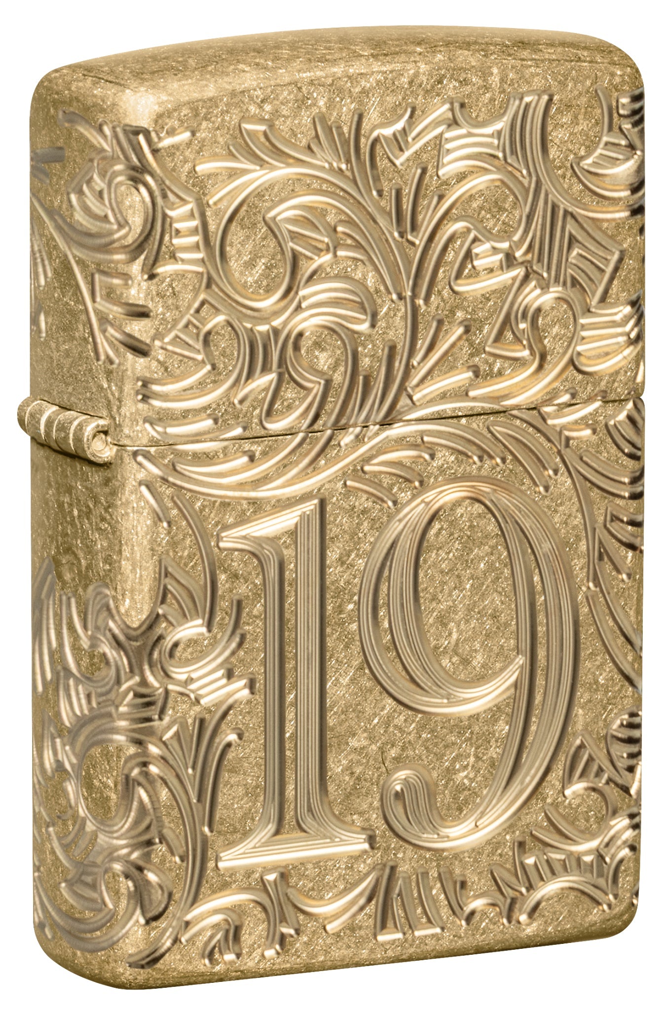 Zippo 1932 Filigree Design Armor® Tumbled Brass Windproof Lighter
