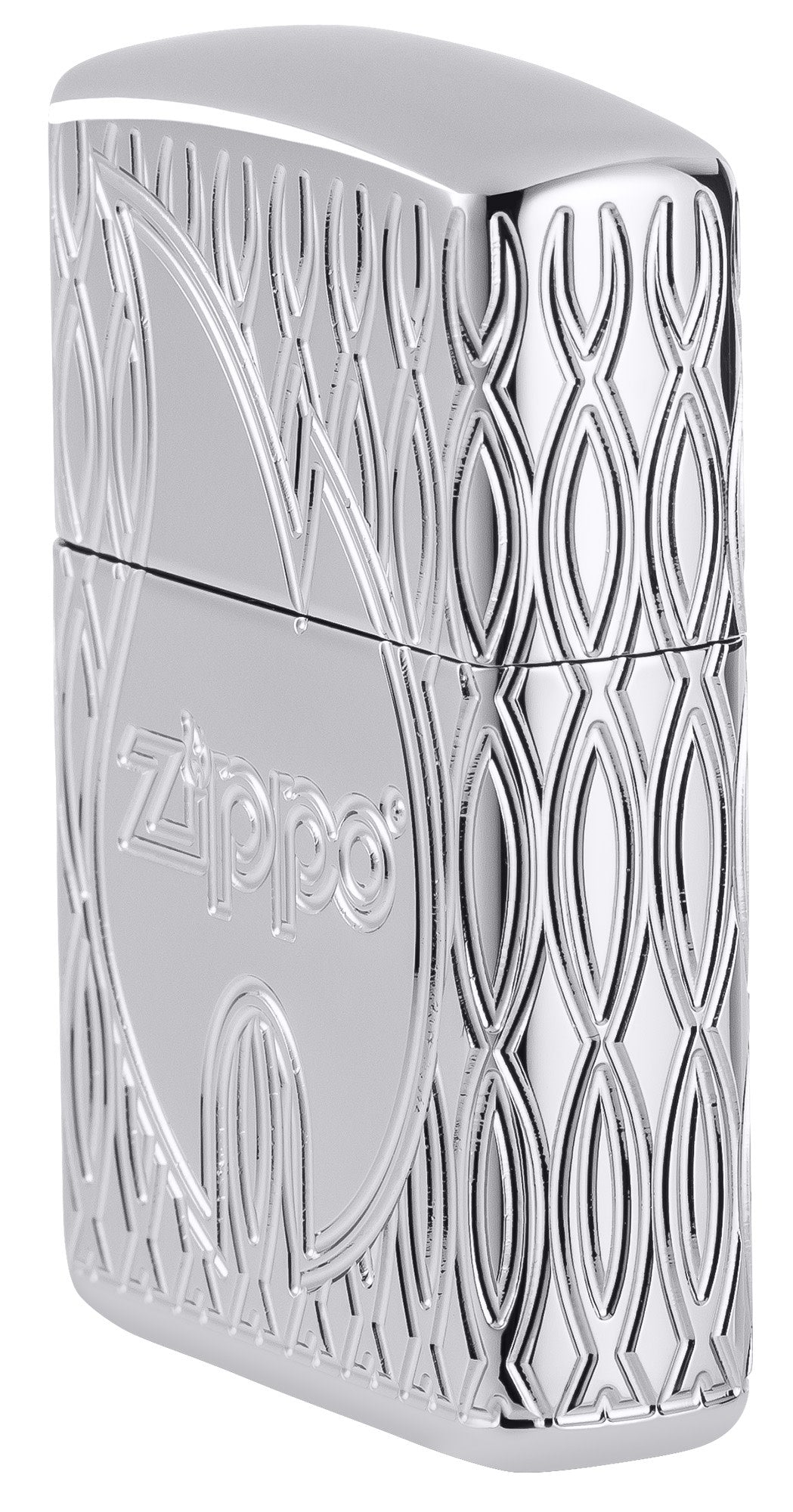 Zippo Flame Design Armor High Polish Chrome Windproof Lighter
