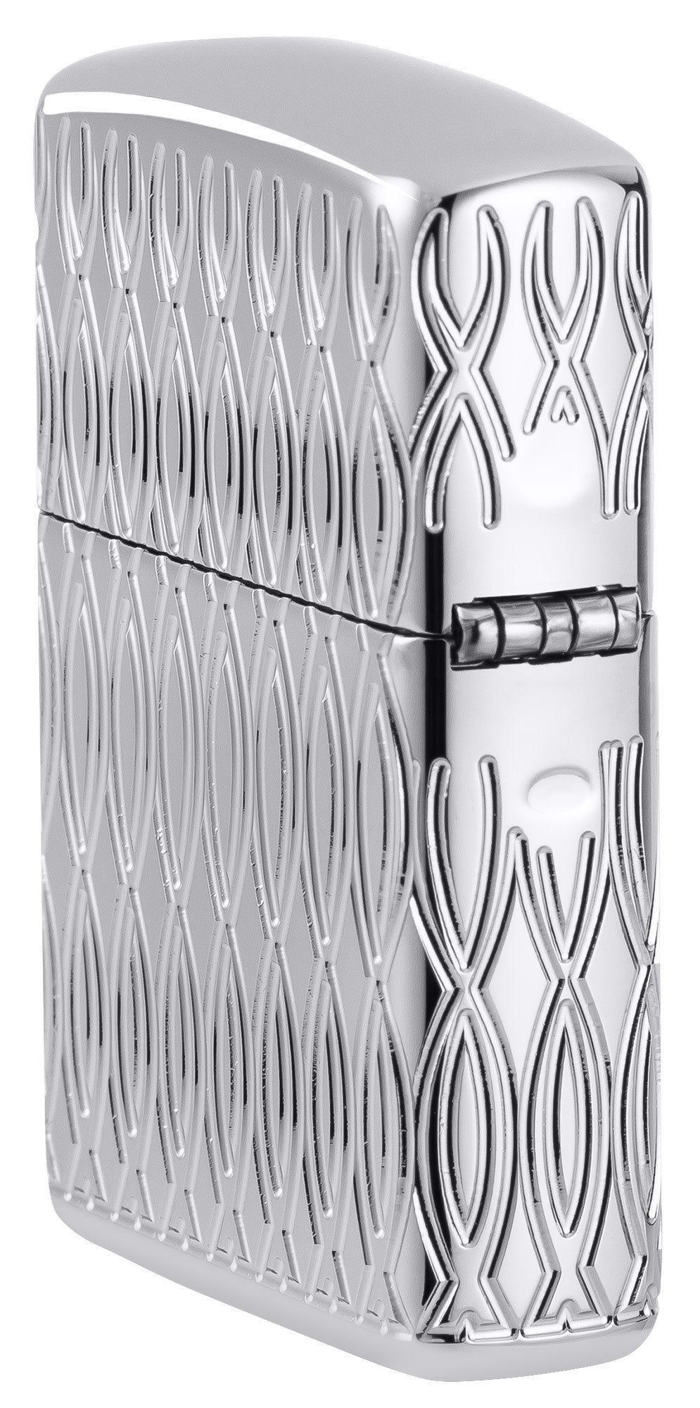 Zippo Flame Design Armor High Polish Chrome Windproof Lighter