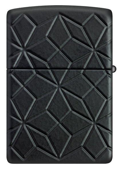 Zippo Crystal Design Armor® Black Matte Windproof Lighter