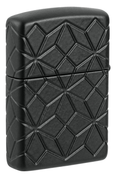 Zippo Crystal Design Armor® Black Matte Windproof Lighter