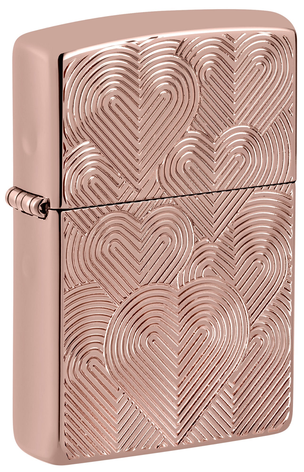 Zippo Hearts Armor High Polish Rose Gold Windproof Lighter