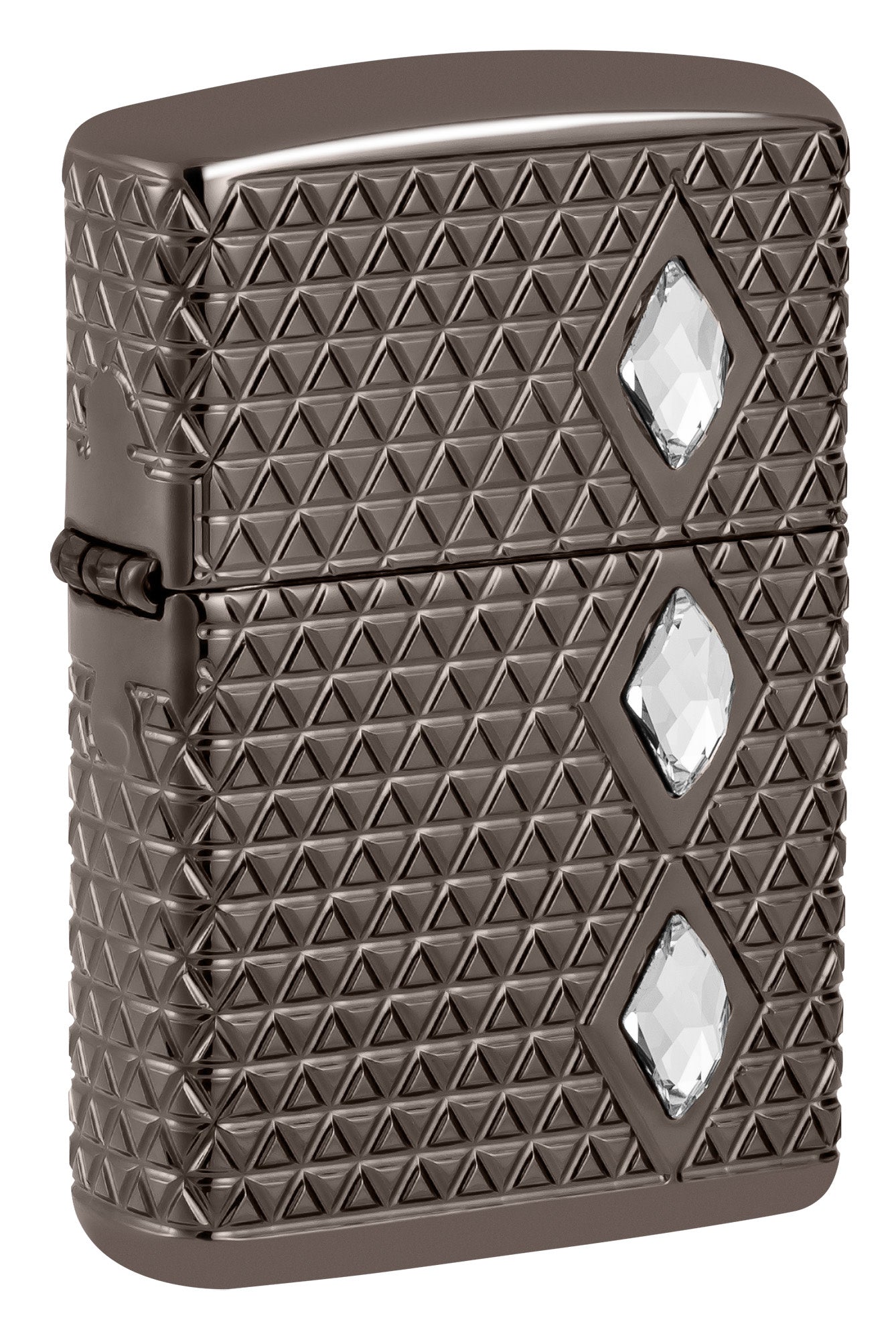 Zippo Diamond Pattern Design Armor® Black Ice® Windproof Lighter