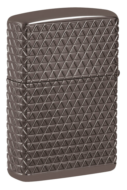 Zippo Diamond Pattern Design Armor® Black Ice® Windproof Lighter
