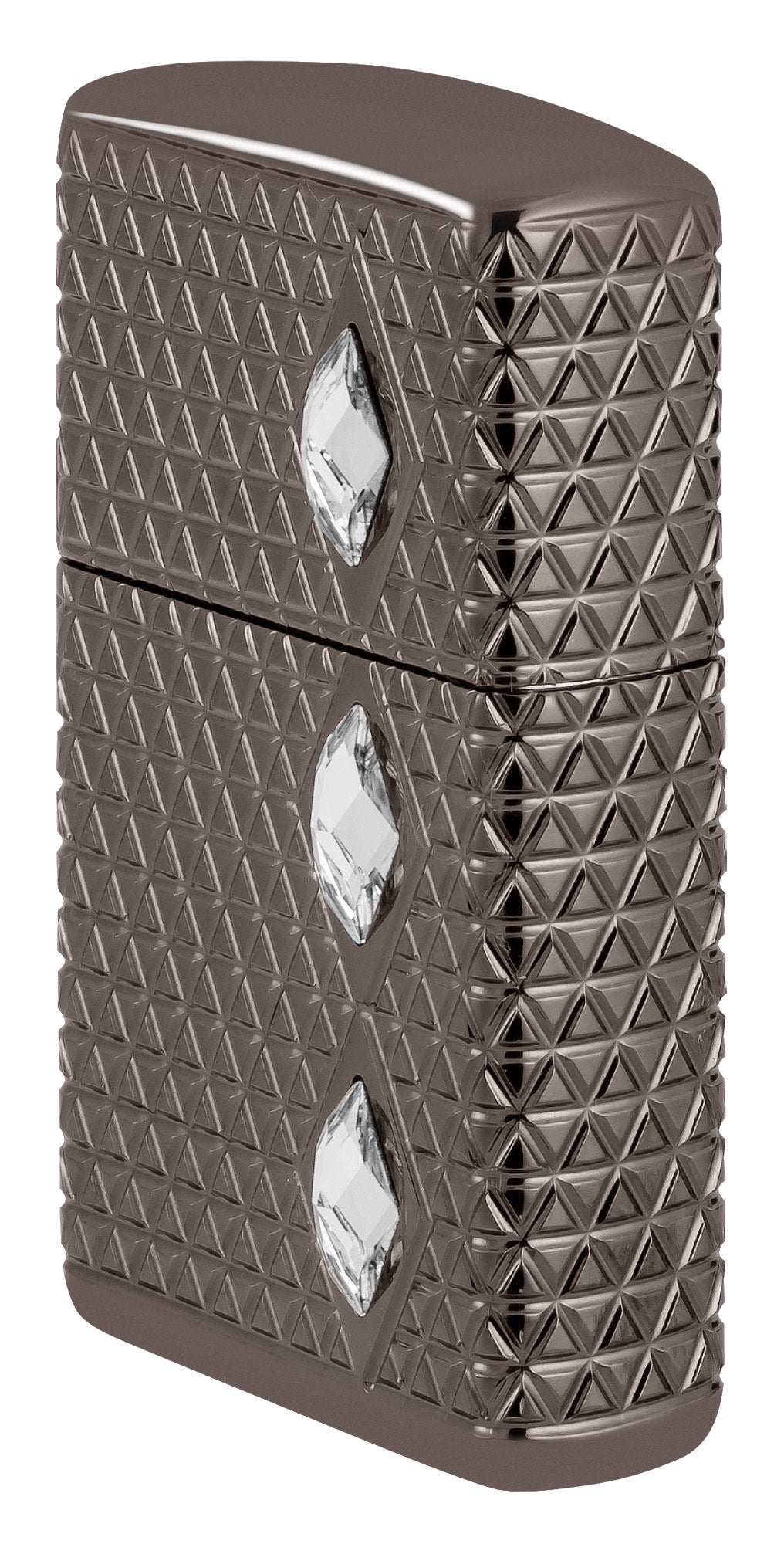 Zippo Diamond Pattern Design Armor® Black Ice® Windproof Lighter