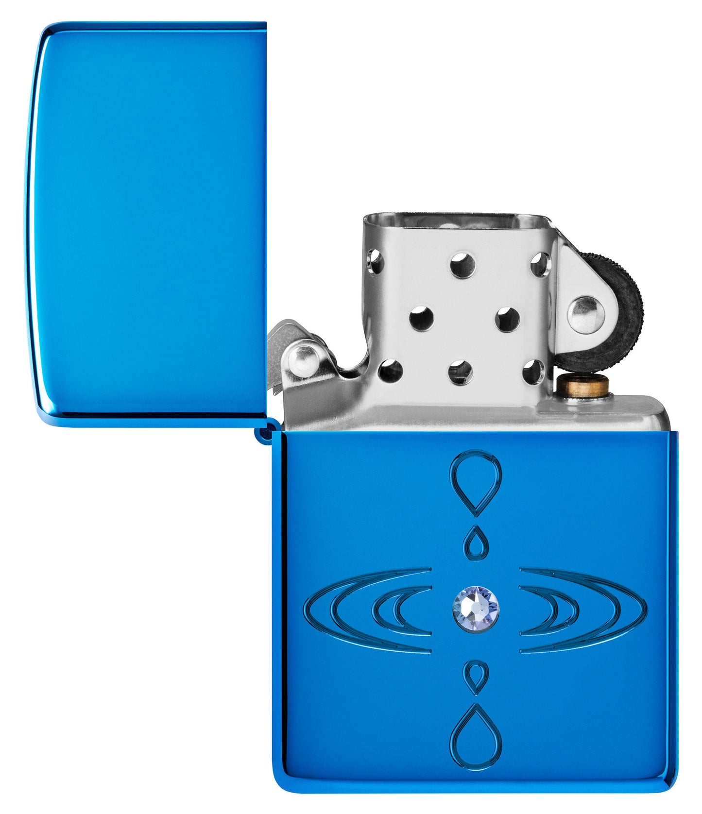 Zippo Simple Design Armor High Polish Blue Windproof Lighter