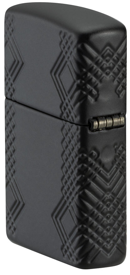Zippo Rivet Flame Design Armor® Black Matte Windproof Lighter