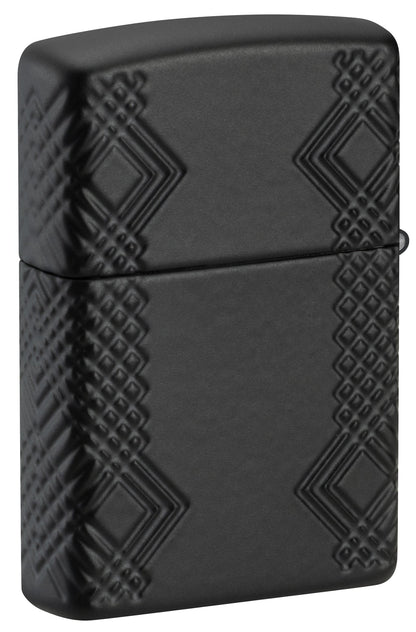 Zippo Rivet Flame Design Armor® Black Matte Windproof Lighter