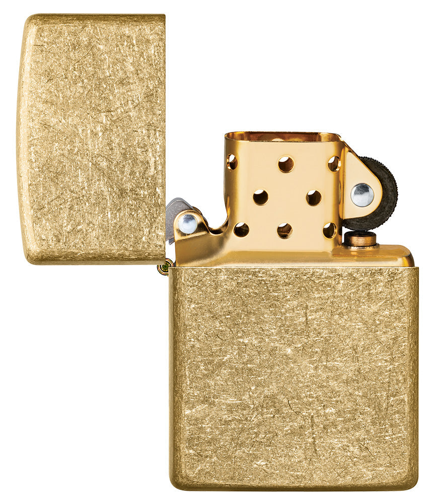Zippo Classic Tumbled Brass Windproof Lighter