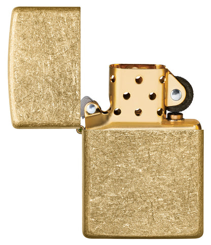 Zippo Classic Tumbled Brass Windproof Lighter