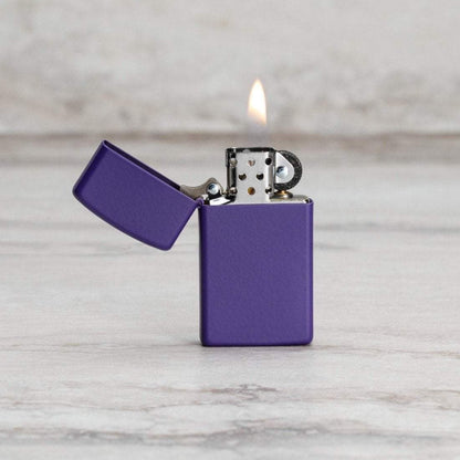 Zippo Slim® Purple Matte Windproof Lighter