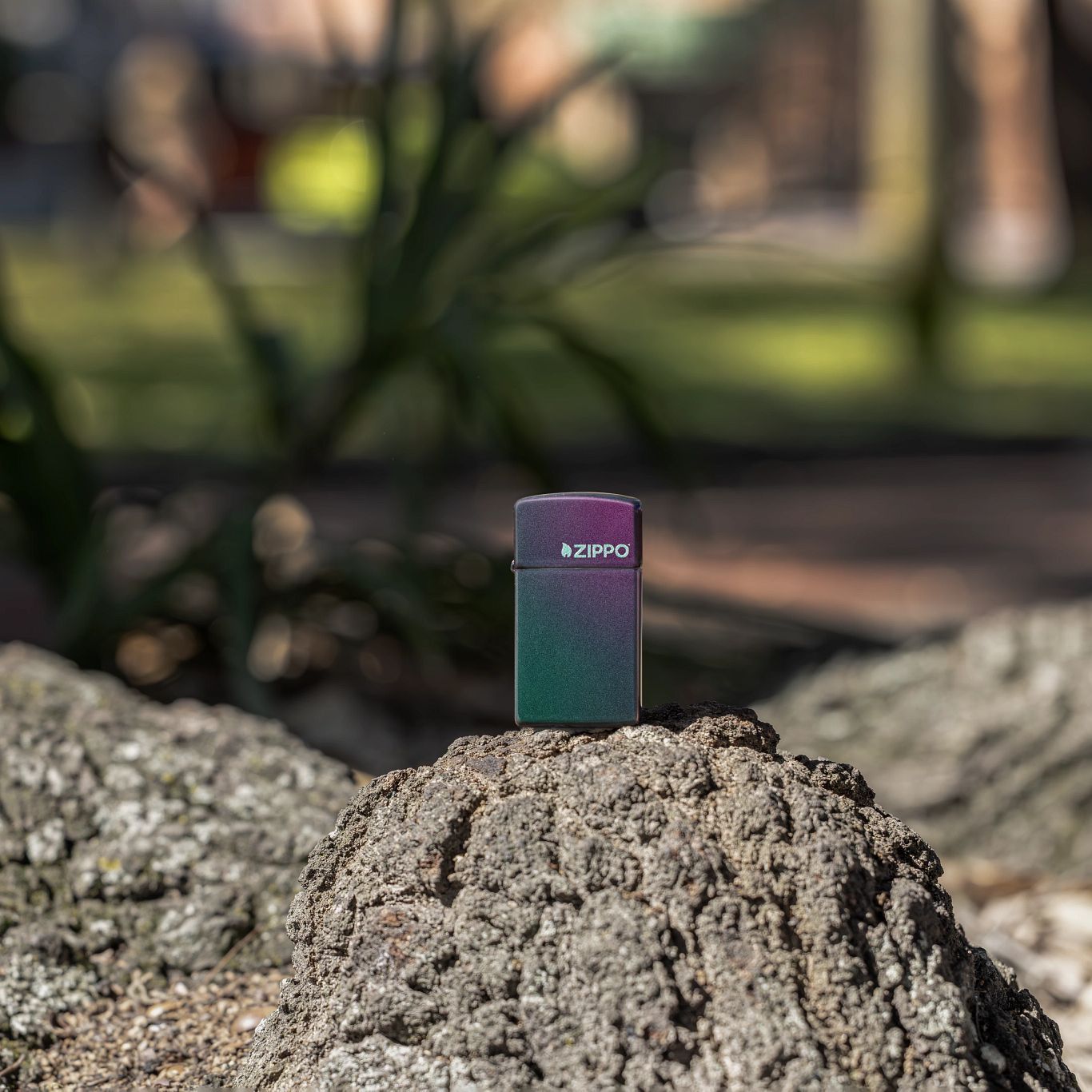 Zippo Slim® Iridescent Logo Windproof Lighter