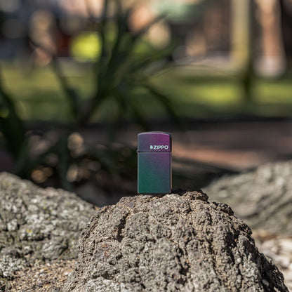 Zippo Slim® Iridescent Logo Windproof Lighter