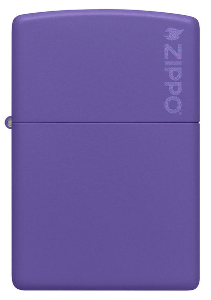 Zippo Classic Purple Matte Logo Windproof Lighter
