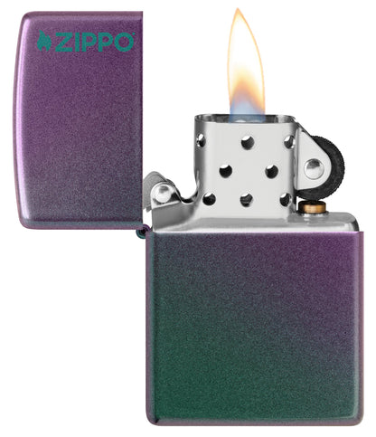 Zippo Classic Iridescent Logo Windproof Lighter