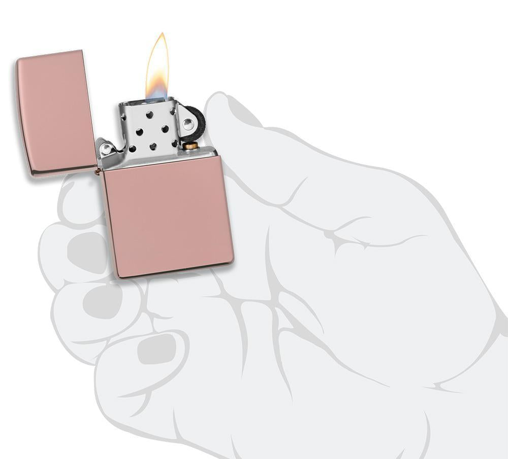 Zippo Classic High Polish Rose Gold Windproof Lighter