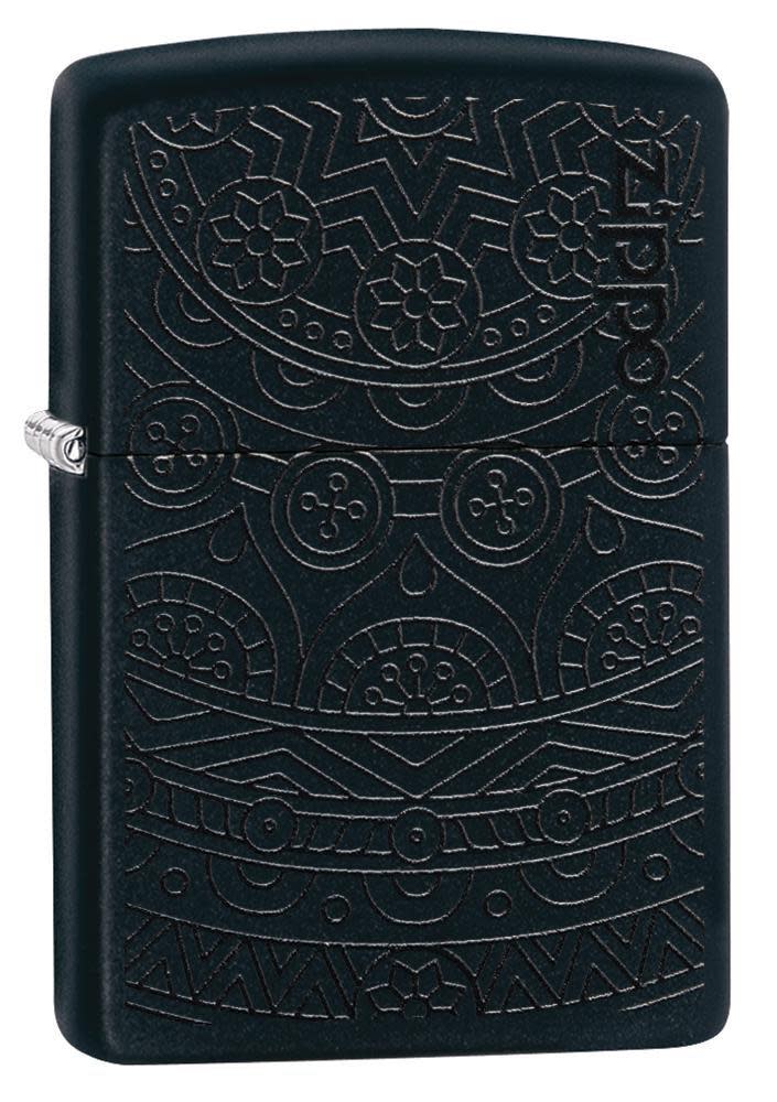 Zippo Black Matte Two Tone Design Windproof Lighter