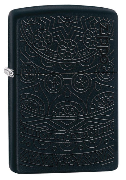 Zippo Black Matte Two Tone Design Windproof Lighter