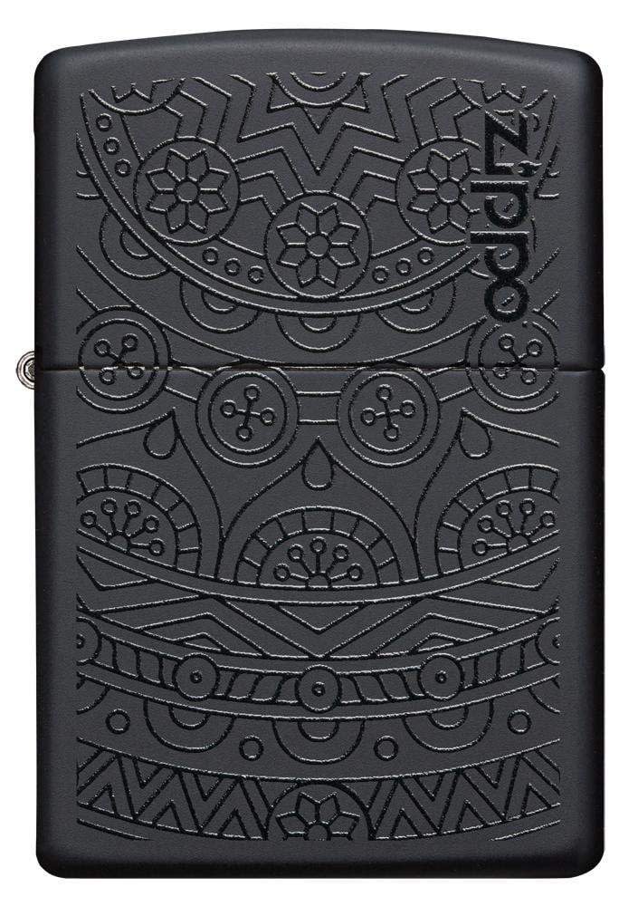 Zippo Black Matte Two Tone Design Windproof Lighter