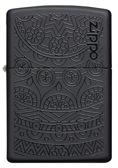 Zippo Black Matte Two Tone Design Windproof Lighter