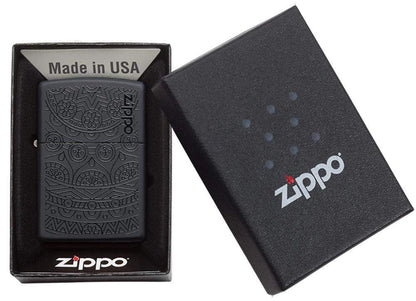Zippo Black Matte Two Tone Design Windproof Lighter