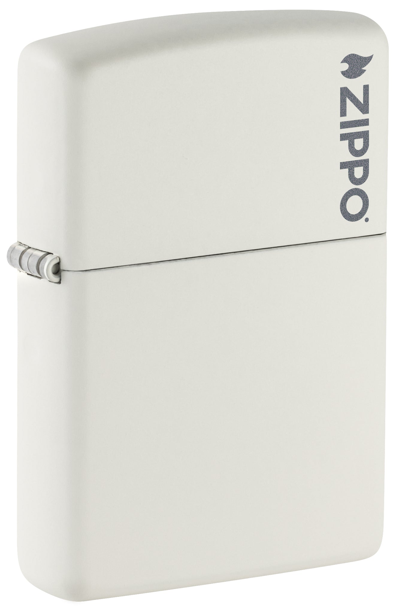 Zippo Classic White Matte Logo Windproof Lighter